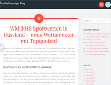 Tablet Screenshot of fussballmanager-blog.de